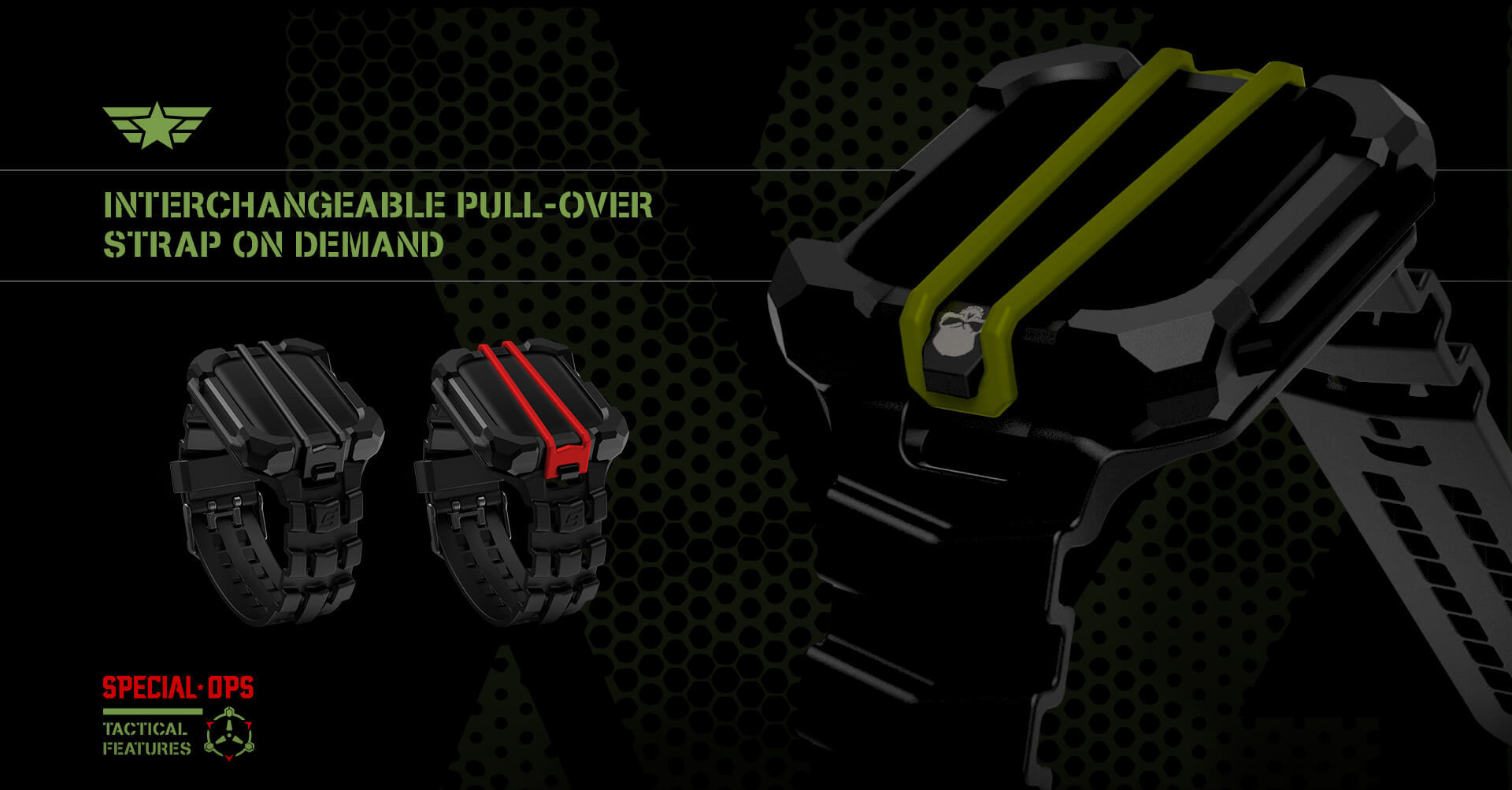 Interchangeable Pull-Over Strap On Demand