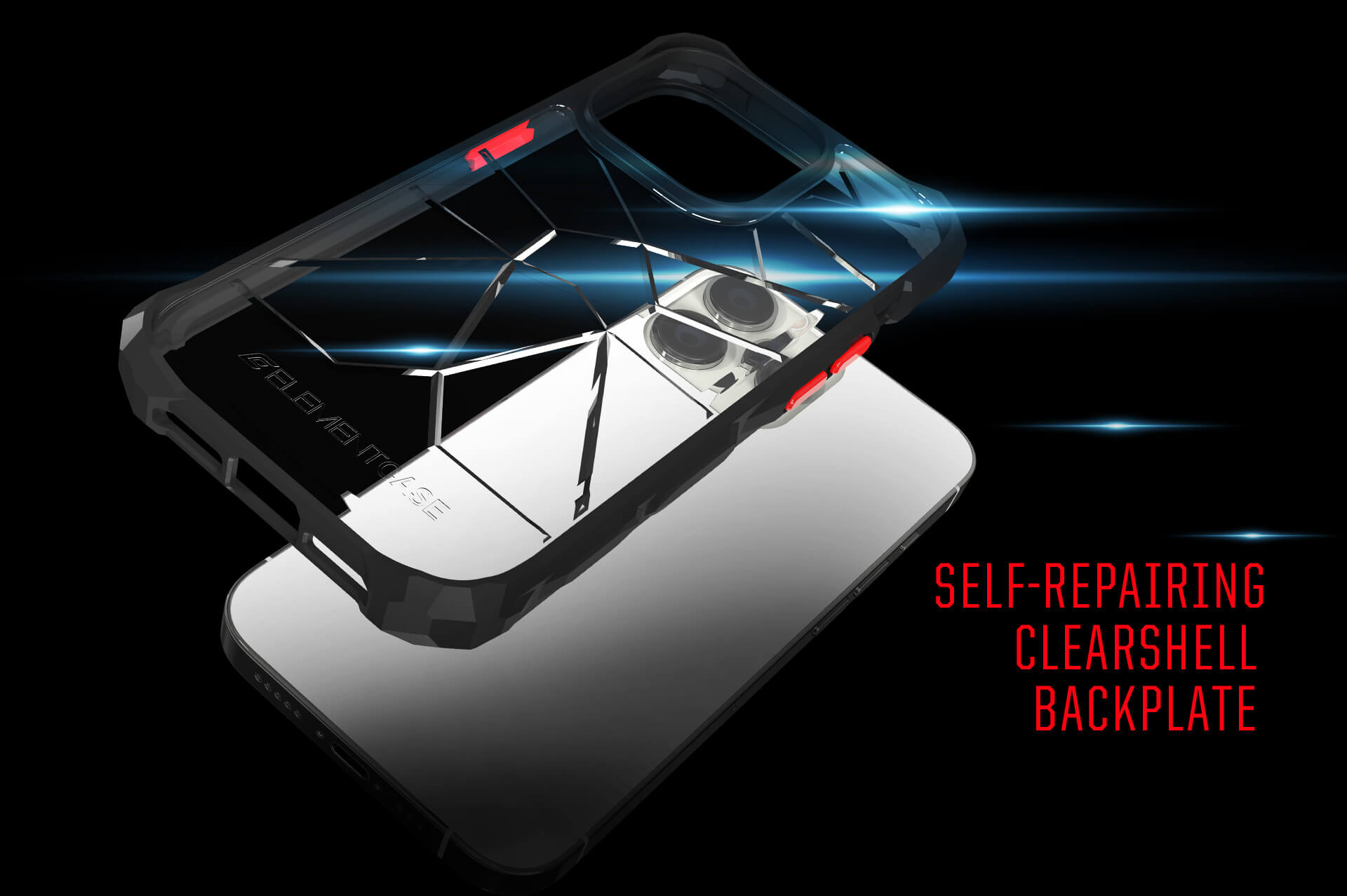 Self-Repairing Clearshell Backplate